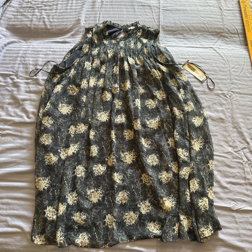 Joie “Baltic Print” Sleeveless Pleated Mini Dress – Size XXL (NWT) - Picture 3 of 9